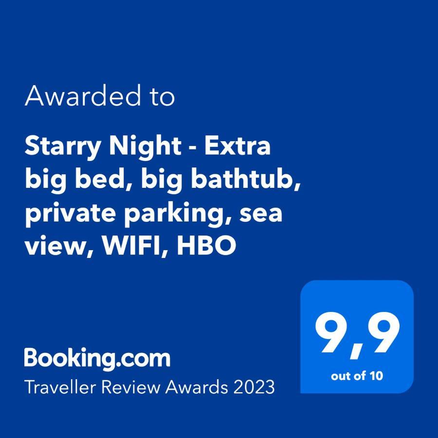 Starry Night - Smart Tv, Extra Big Bed, Big Bathtub, Private Parking, Sea View, Wifi, 2Bedrooms Volosko Exterior foto